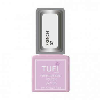 Гель-лак для нігтів Tufi profi Premium French 07 Кокосовий, 8 мл