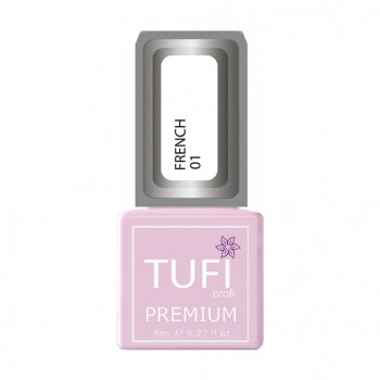 Гель-лак для нігтів Tufi profi Premium French 01 Білий, 8 мл