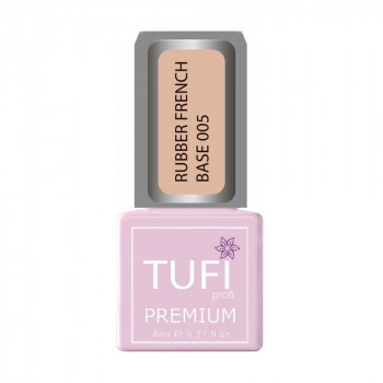 База для гель-лаку Tufi profi Premium Rubber French Base 005 Солодка нуга, 8 мл