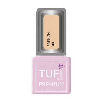 Гель-лак для нігтів Tufi profi Premium French 04 Бежевий, 8 мл