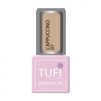 Гель-лак для нігтів Tufi profi Premium Cappuccino 07 Горіховий, 8 мл