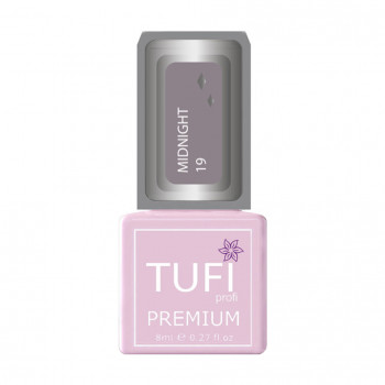 Гель-лак для нігтів Tufi profi Premium Midnight 19 Крижана лаванда з блискітками, 8 мл
