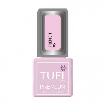 Гель-лак для нігтів Tufi profi Premium French 05 Рожевий туман, 8 мл