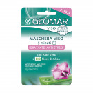 Зволожуюча анти-стрес маска для обличчя Geomar Face з Алое Вера та органічними квітами Алтеї, 22 мл