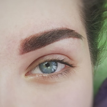 Пудровое напыление бровей
                    Мастер перманентного макияжа Ольга Николаев