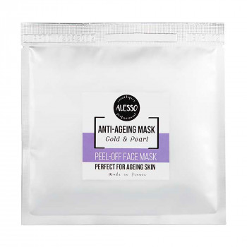 Альгінатна маска для обличчя Alesso Professionnel Anti-Ageing Mask Gold & Pearl омолоджувальна, 25 г