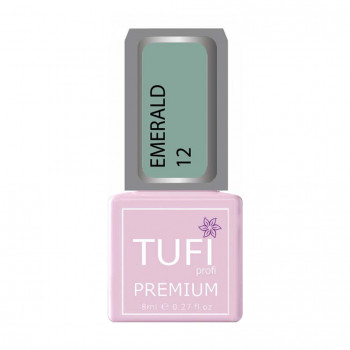 Гель-лак для нігтів Tufi profi Premium Emerald 12 Середземне море, 8 мл
