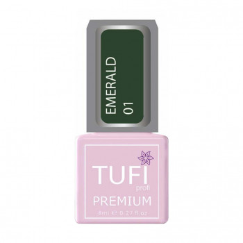 Гель-лак для нігтів Tufi profi Premium Emerald 01 Хвойний, 8 мл