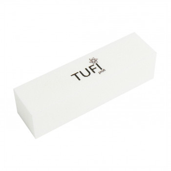 Баф для нігтів Tufi Profi Premium брусок 150/150 гритів, білий (0122157)