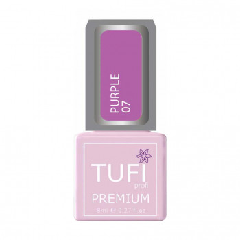 Гель-лак для нігтів Tufi profi Premium Purple 07 Бузковий, 8 мл