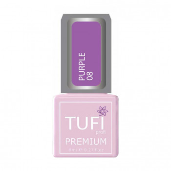 Гель-лак для нігтів Tufi profi Premium Purple 08 Фіолетовий, 8 мл
