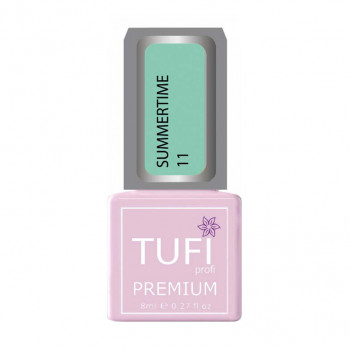 Гель-лак для нігтів Tufi Profi Premium Summertime, 11 М'ятне небо, 8 мл