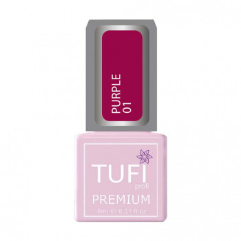 Гель-лак для нігтів Tufi profi Premium Purple 01 Марсала, 8 мл