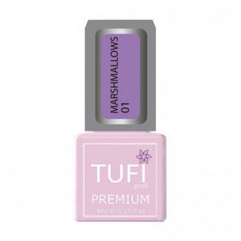 Гель-лак для нігтів Tufi Profi Premium Marshmallows 01 Лавандовий, 8 мл