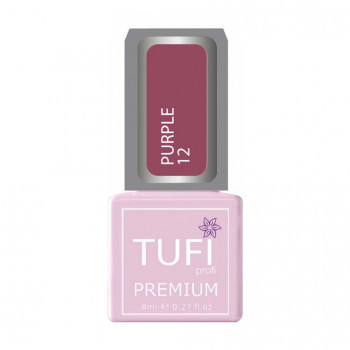 Гель-лак для нігтів Tufi profi Premium Purple 12 Помпейський, 8 мл