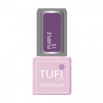 Гель-лак для нігтів Tufi profi Premium Purple 15 Ультрафіолет, 8 мл