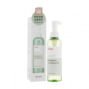 Гідрофільна очищувальна олія для обличчя Manyo Herb Green Cleansing Oil на основі комплексу трав, 200 мл