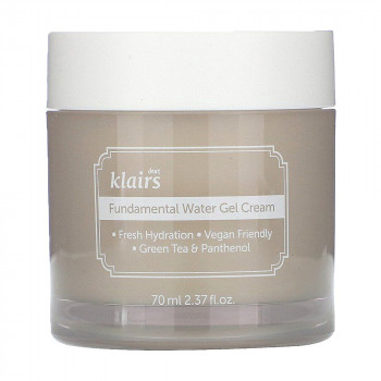 Антиоксидантний гель для обличчя Dear Klairs Fundamental Water Gel Cream, 70 мл