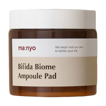 Тонер педи для обличчя Manyo Bifida Biome Ampoule Pad для захисту та відновлення біому шкіри, 150 мл, 70 шт