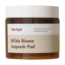 Тонер педи для обличчя Manyo Bifida Biome Ampoule Pad для захисту та відновлення біому шкіри, 150 мл, 70 шт