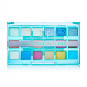 Палетка тіней для повік LCF Silver & Mint Maxi Eyeshadow Palettе, 18 г