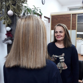 Миллирование на 13 прядей