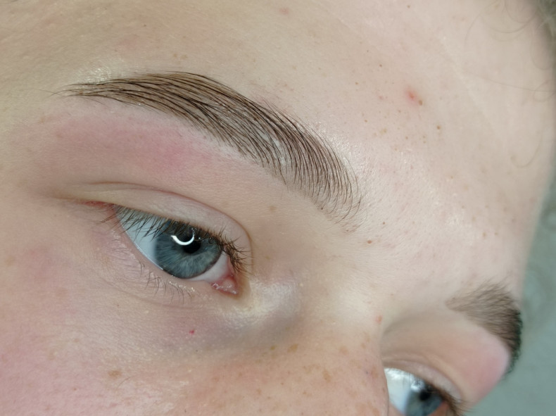 Первичный визит, подбор формы архитектура бровей + окрашиван, фото - Бровіст Натали Лелюх