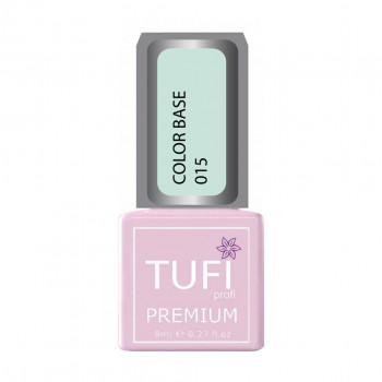 База для гель-лаку Tufi profi Premium Color Base 015 Напівпрозорий ментол, 8 мл