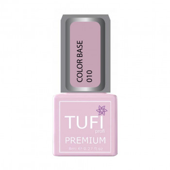 База для гель-лаку Tufi profi Premium Color Base 010 Напівпрозорий рожевий персик, 8 мл