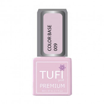 База для гель-лаку Tufi profi Premium Color Base 009 Напівпрозорий рожевий беж, 8 мл