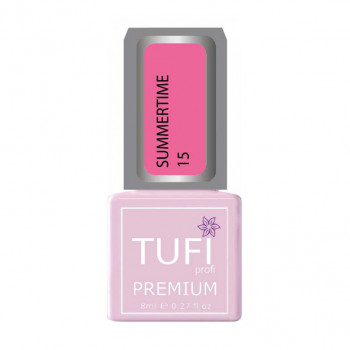 Гель-лак для нігтів Tufi Profi Premium Summertime, 15 Фуксія, 8 мл