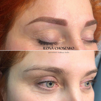 ПМ брів, техніка «Пудрове напилення»