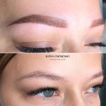 ПМ брів, техніка «Пудрове напилення»