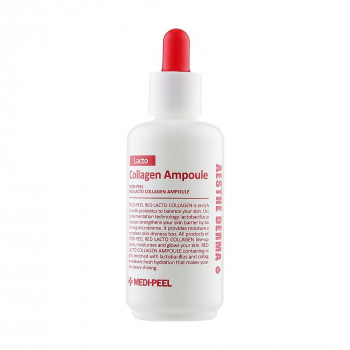 Ампульна сироватка для обличчя Medi-Peel Red Lacto Collagen Ampoule з колагеном та біфідобактеріями, 70 мл
