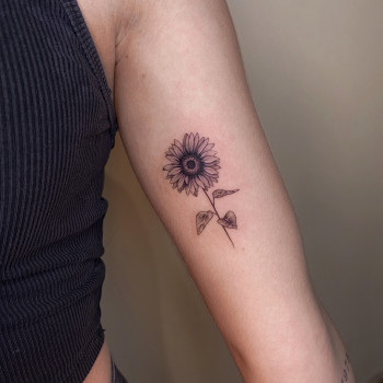 Тату цветок