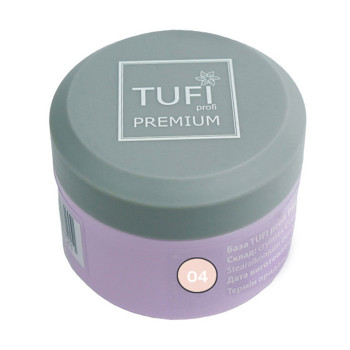 База для гель-лаку Tufi profi Premium Rubber French Base 04 Полуниця з вершками, 30 мл