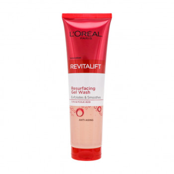 Очищувальний гель-пілінг для обличчя L'Oreal Paris Revitalift Resurfacing Gel Wash Exfoliates without Beads Smoothes & Brightens, 150 мл
