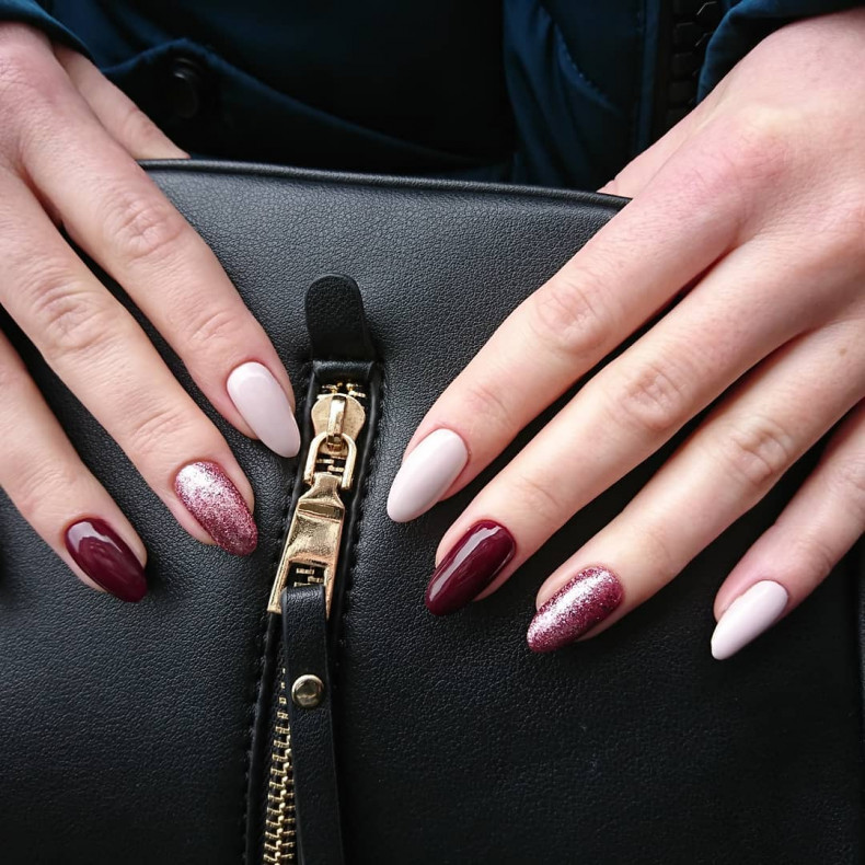 Укрепление ногтей гелем 
цена 550 грн, фото - Мастер маникюра Анастасия Гатыло