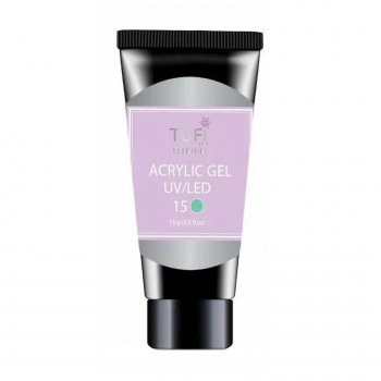 Акрил-гель для нігтів Tufi Profi Premium Acrylic Gel UV/LED, 15 Ментол, 15 г