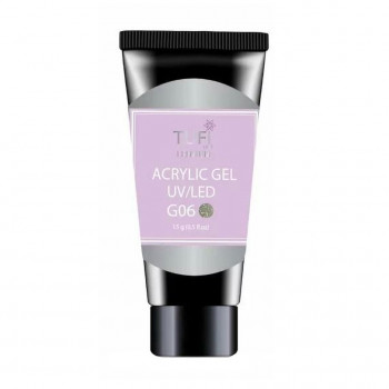Акрил-гель для нігтів Tufi Profi Premium Acrylic Gel UV/LED, G06 Палада, 15 г