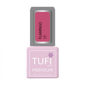 Гель-лак для нігтів Tufi profi Premium Flamingo 17 Цвіт конюшини, 8 мл