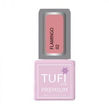 Гель-лак для нігтів Tufi profi Premium Flamingo 02 Сором'язливий рум'янець, 8 мл