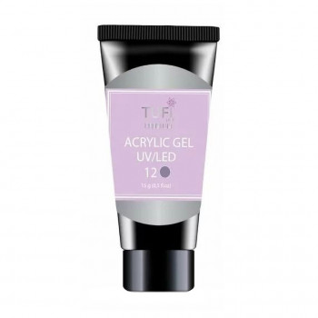 Акрил-гель для нігтів Tufi Profi Premium Acrylic Gel UV/LED, 12 Фіалка, 15 г