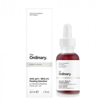 Кислотний пілінг для обличчя The Ordinary AHA 30% + BHA 2% Peeling Solution, 30 мл