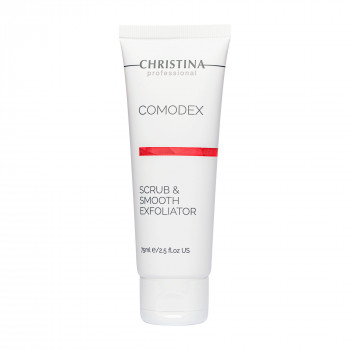 Вирівнювальний скраб-ексфоліатор для обличчя Christina Comodex Scrub & Smooth Exfoliator, 75 мл