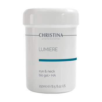 Гель для шкіри навколо очей та шиї Christina Lumiere Eye & Neck Bio Gel + HA з гіалуроновою кислотою, 250 мл