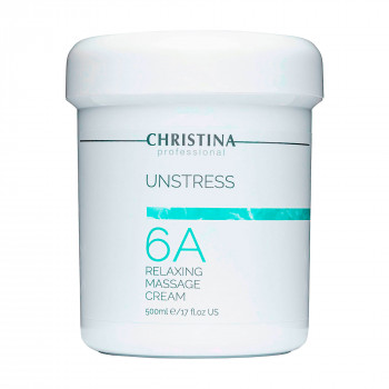 Розслаблювальний масажний крем для обличчя Christina Unstress 6А Relaxing Massage Сream, 500 мл
