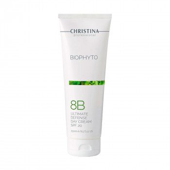 Денний крем для обличчя Christina Bio Phyto 8B Ultimate Defense Day Cream SPF 20 Абсолютний захист, без тону, 250 мл