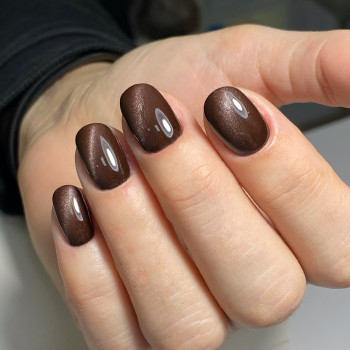 манікюр котяче око
, коричневий манікюр