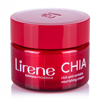 Поживний крем для обличчя Lirene Superfood For Skin проти зморшок, з насінням чіа, 50 мл